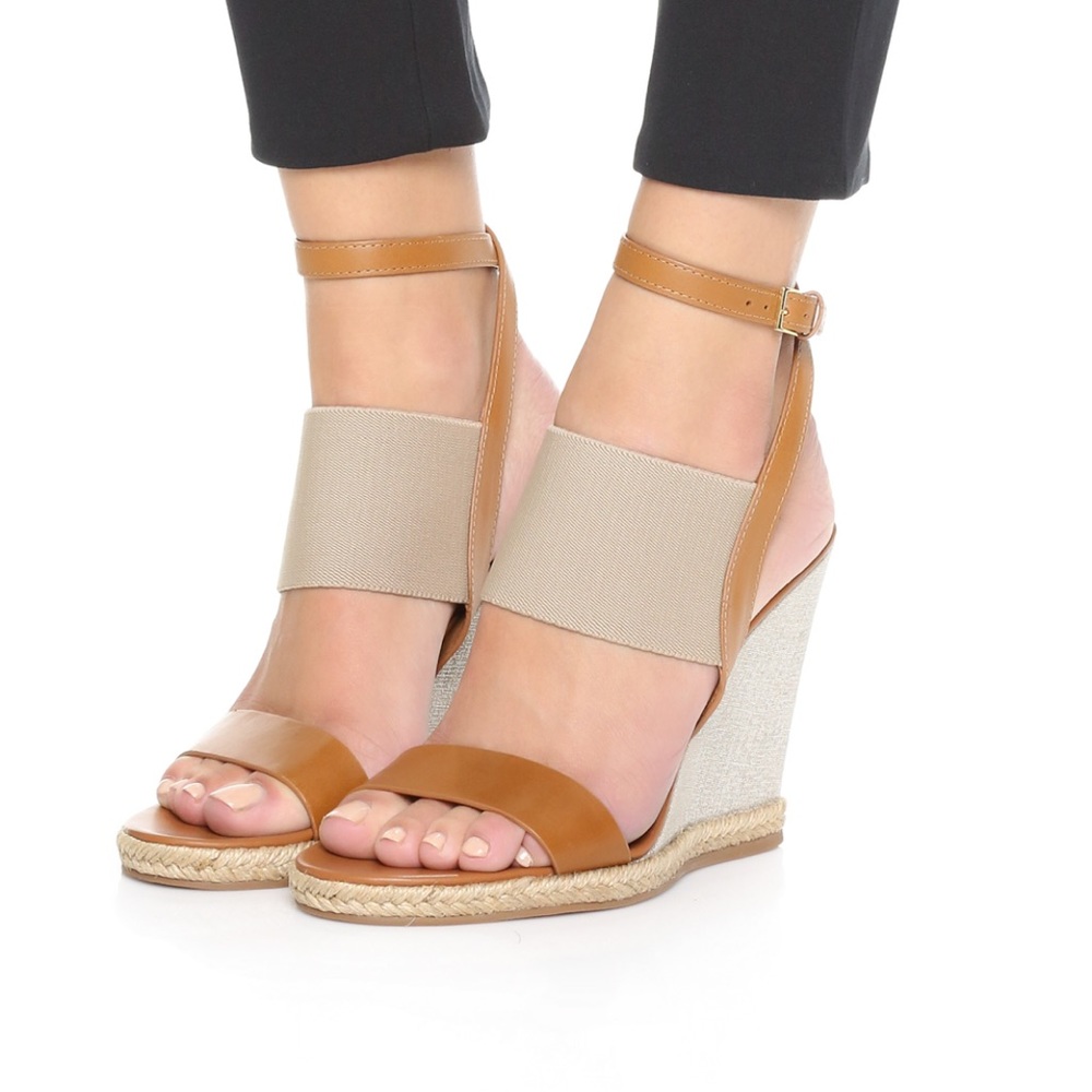 Tory Burch Raya Elastic Wedge Sandals